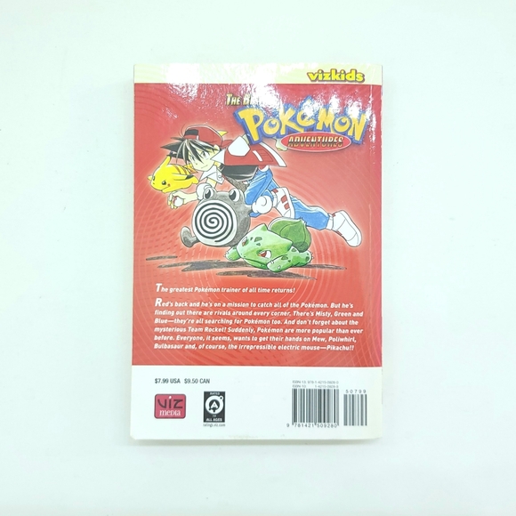 The Best Of Pokémon Adventures Manga Book Red English 2008 Hidenori Mato Vol. 1 - Picture 2 of 5